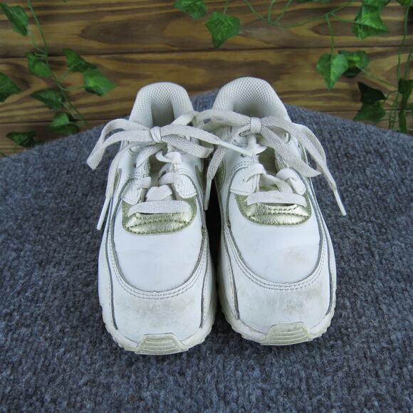 Nike Unisex Sneaker Air Max Sz T 10 Medium White Synthetic Lace Up - Picture 2 of 6